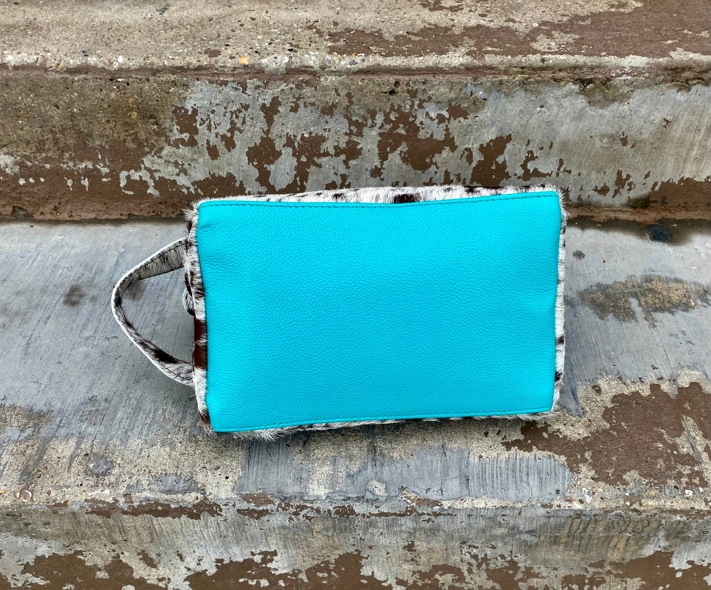 Cowhide Makeup Bag : Pink