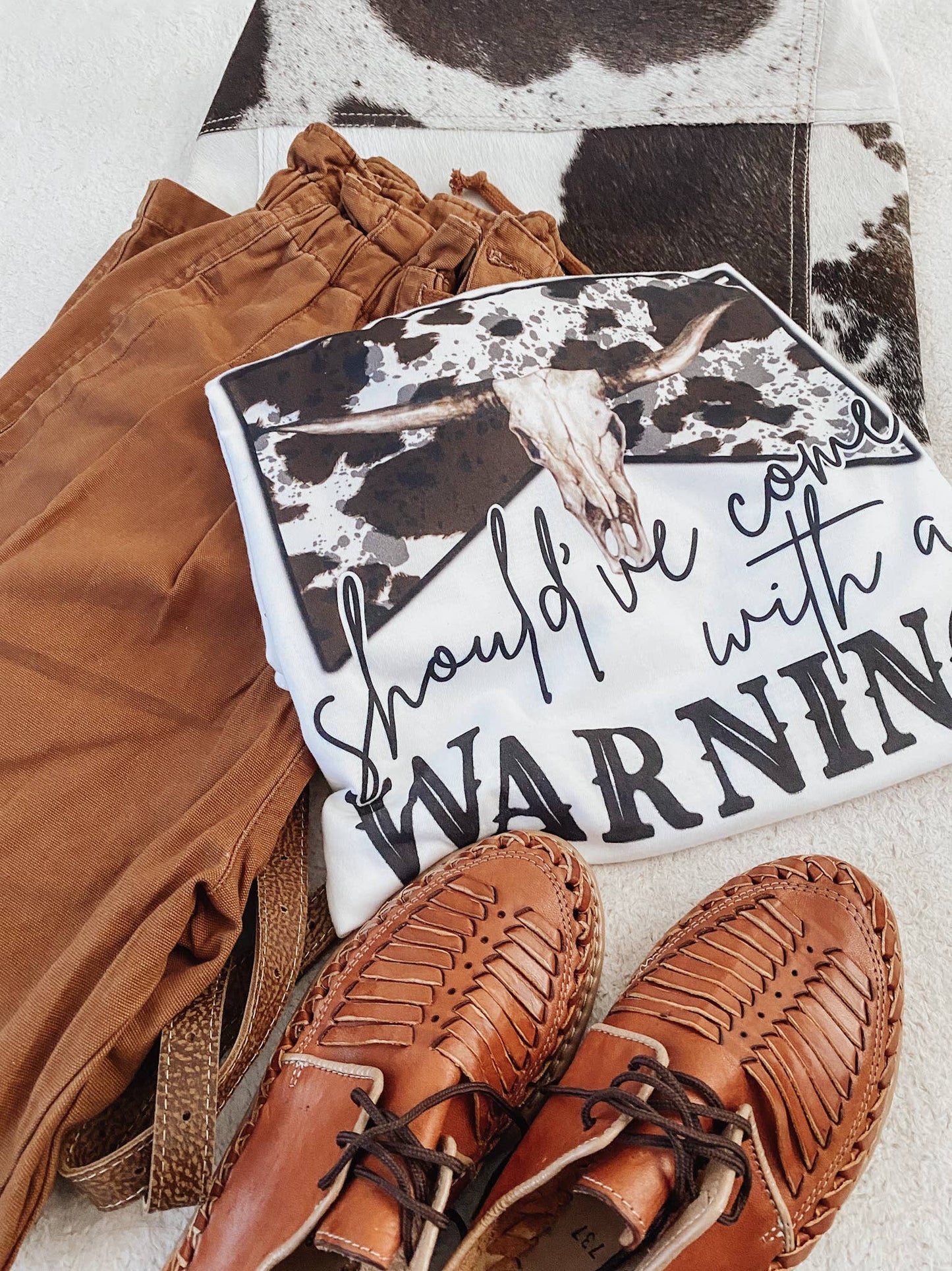 I Should have come with a Warning-White T-shirt Unisex