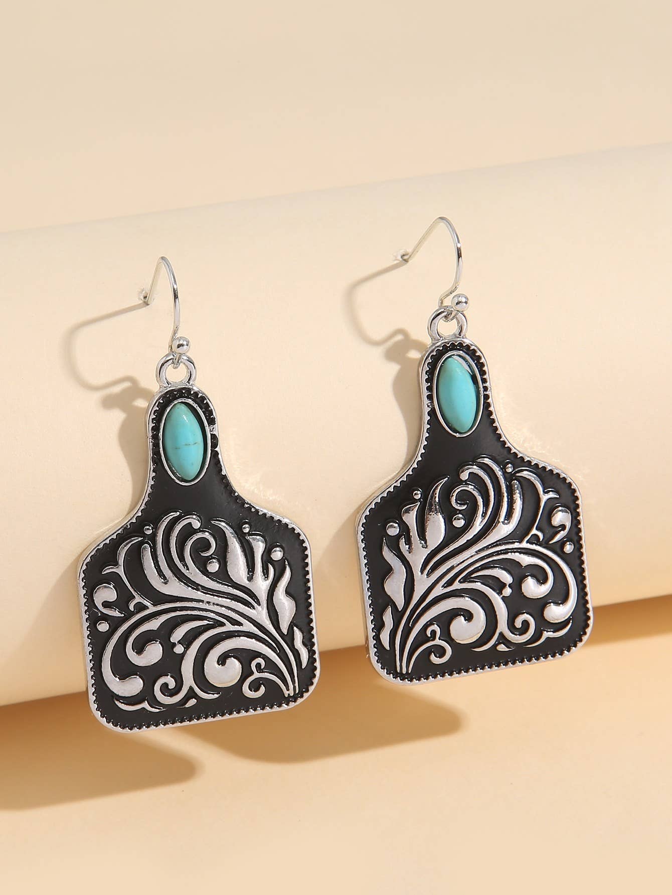 Western Turquoise Bobo earrings