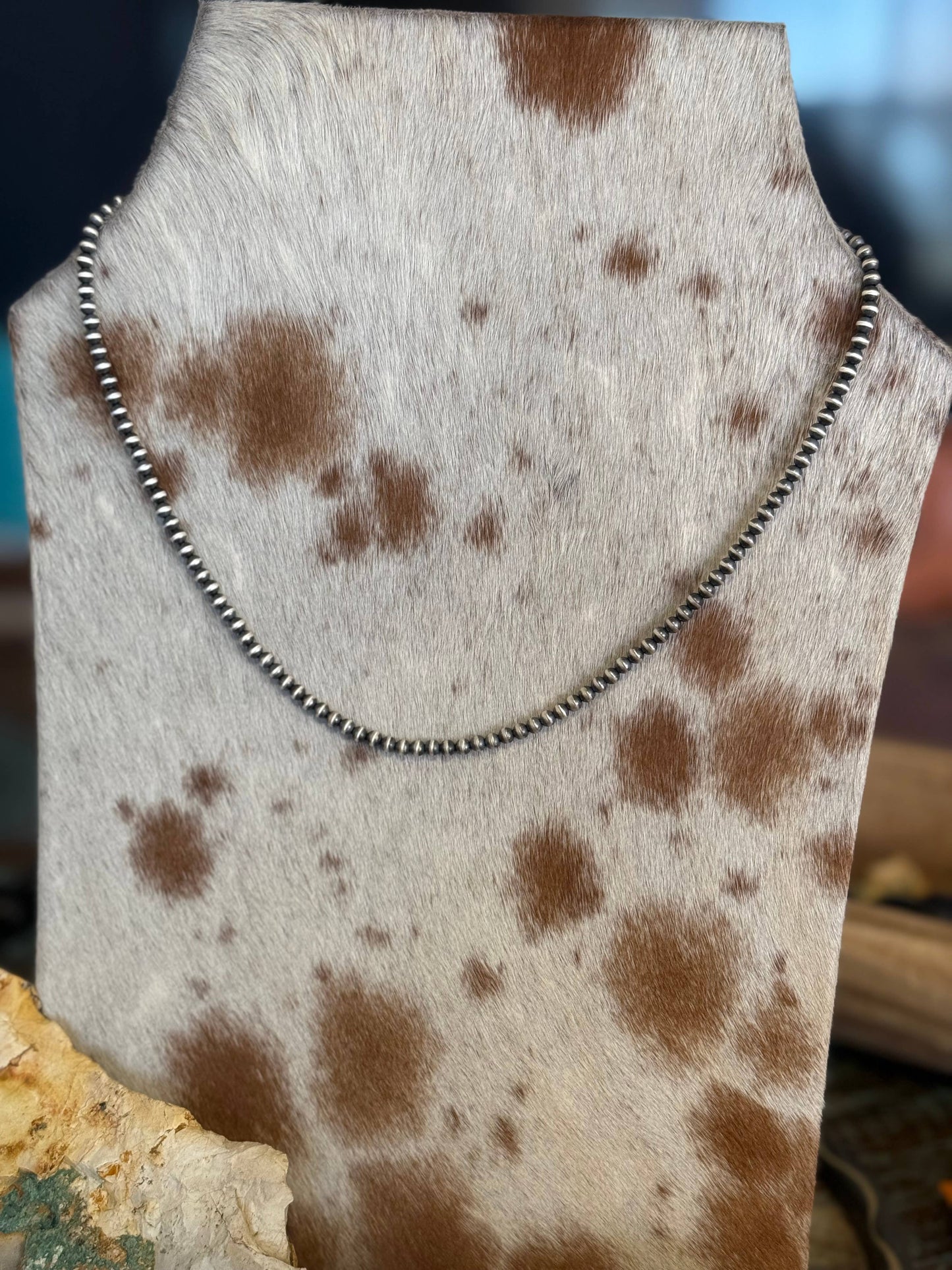 #022 4mm Sterling Pearls: 14"