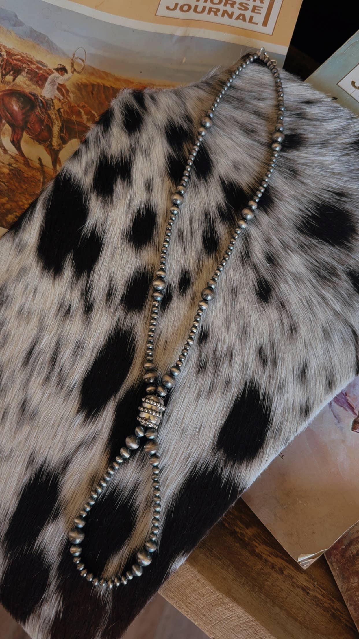 #024- Sterling Pearl Lasso Lariat