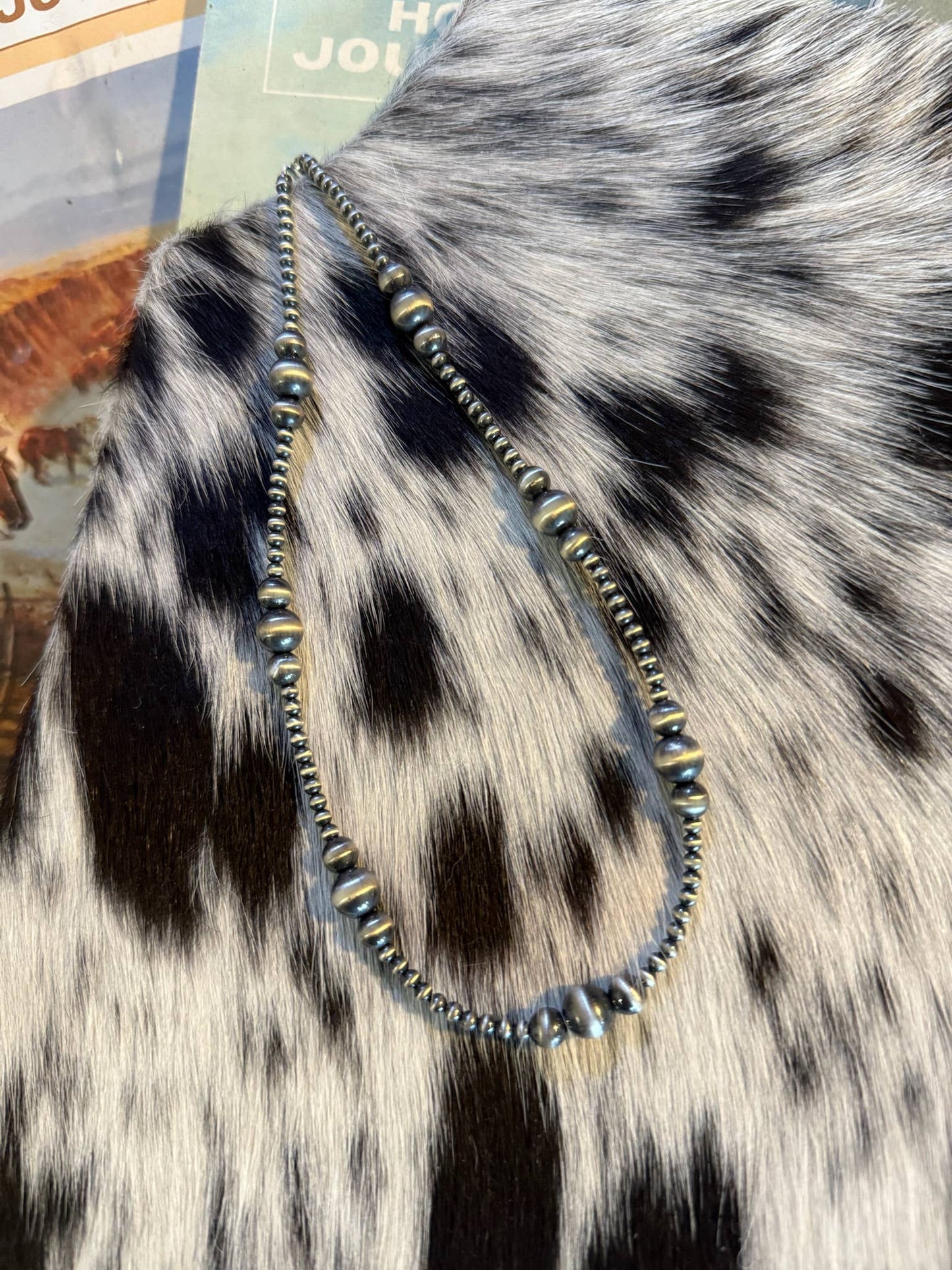 #049 3/6/8mm Graduated Sterling Pearls : 16"