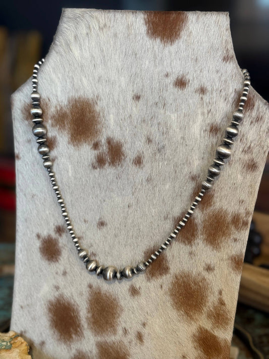 #014 Graduated Mixed Sterling Pearls