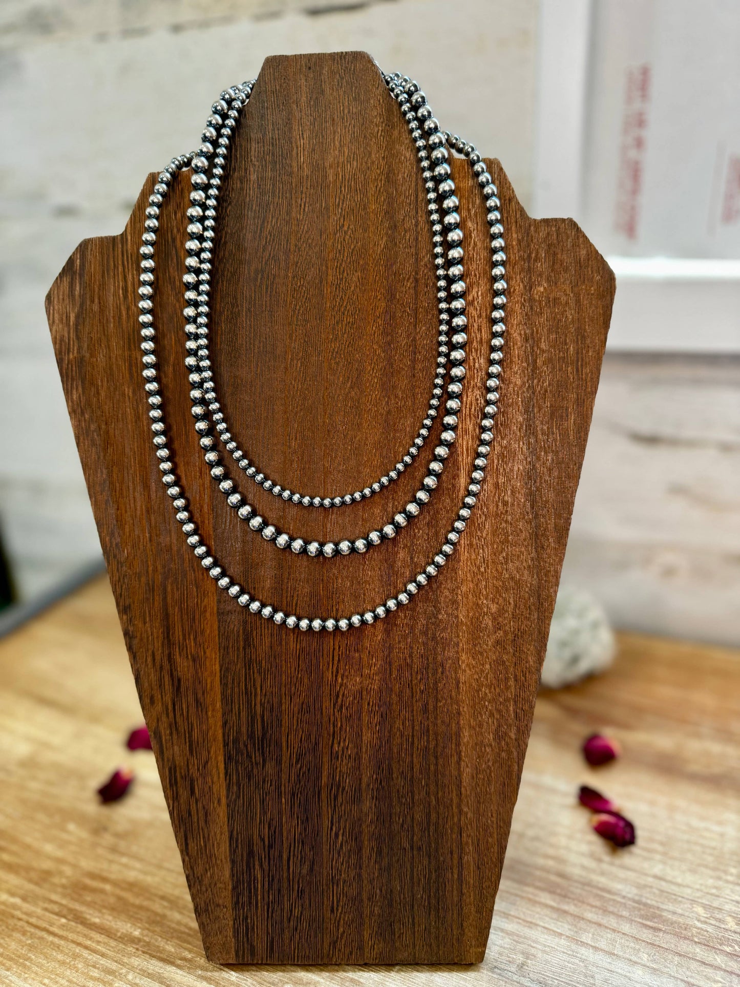 Build your own Sterling Silver Pearls Necklace 4-5-6-8-10 mm: 6 mm / 16 inch