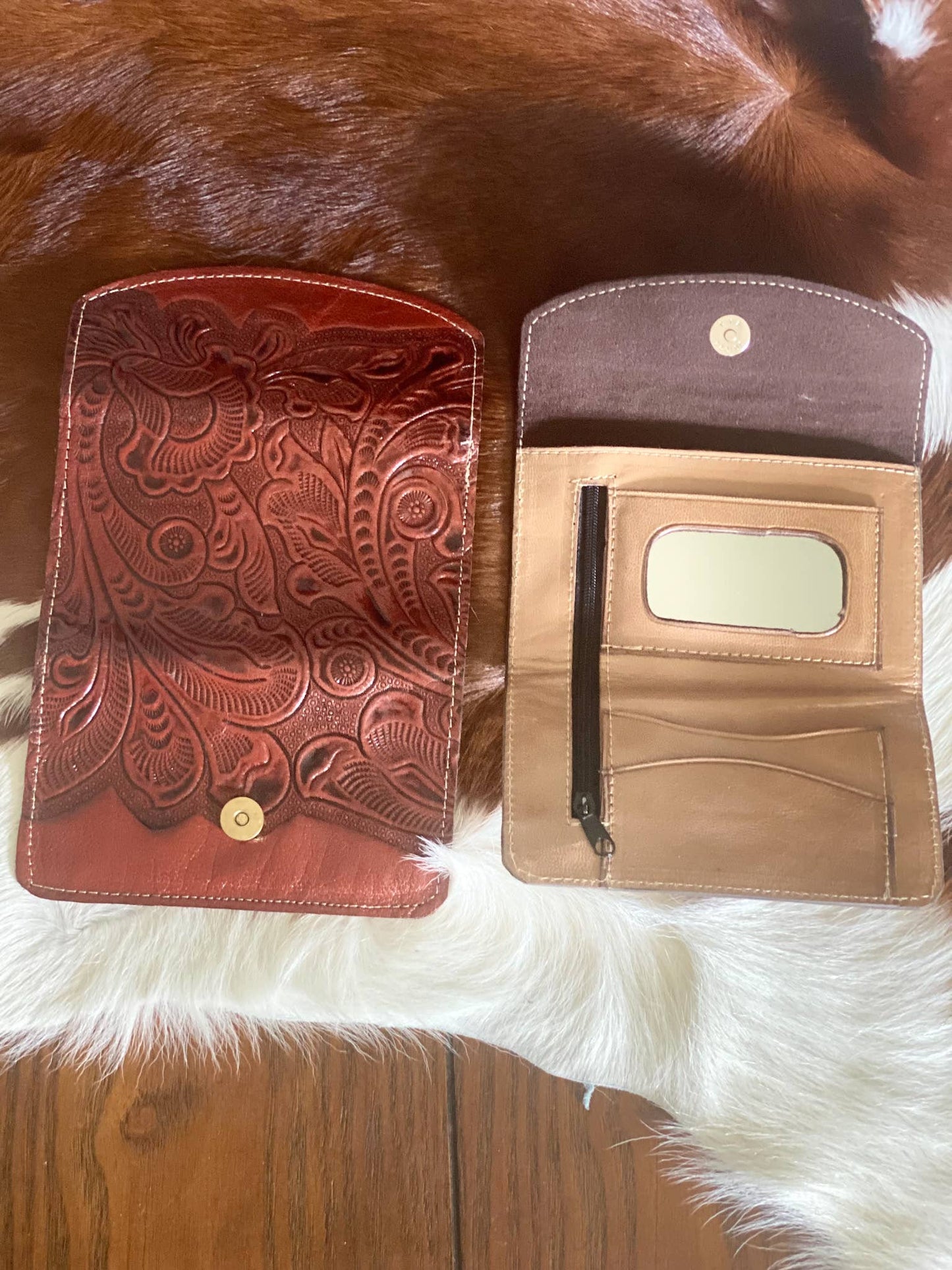 Leather Handtooled Small Wallet | Handcrafted