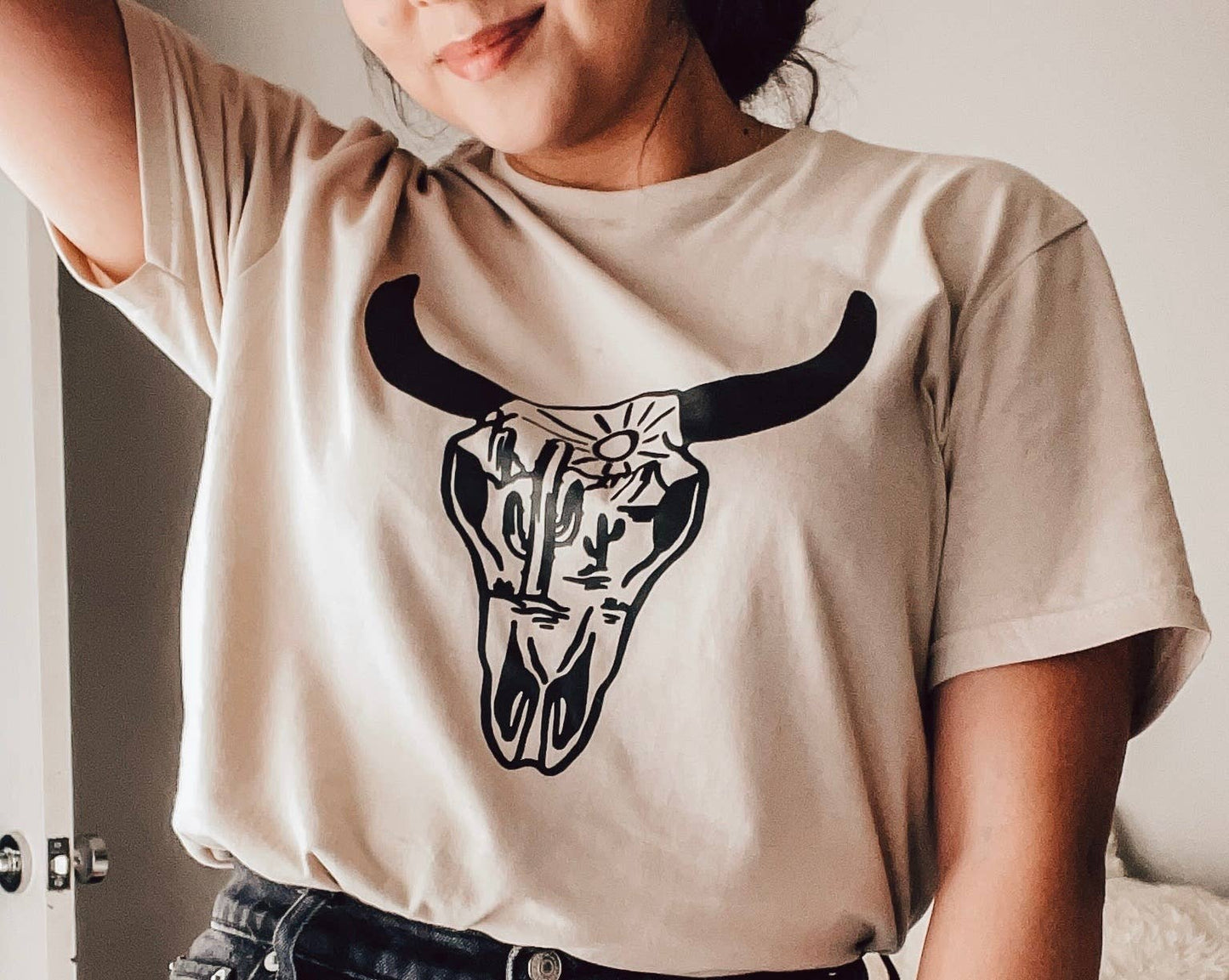 Western Desert Spirit Bull T-Shirt